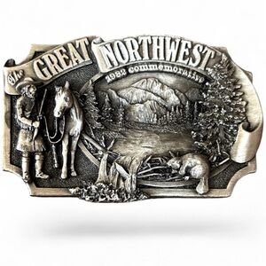 Vintage Siskiyou 1982 "The Great Northwest" Belt Buckle - Limited #1459/2500